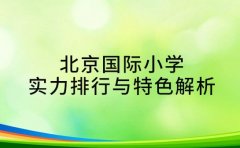 揭秘!北京国际小学实力排行