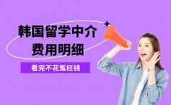 2025韩国留学中介费用明细 各环